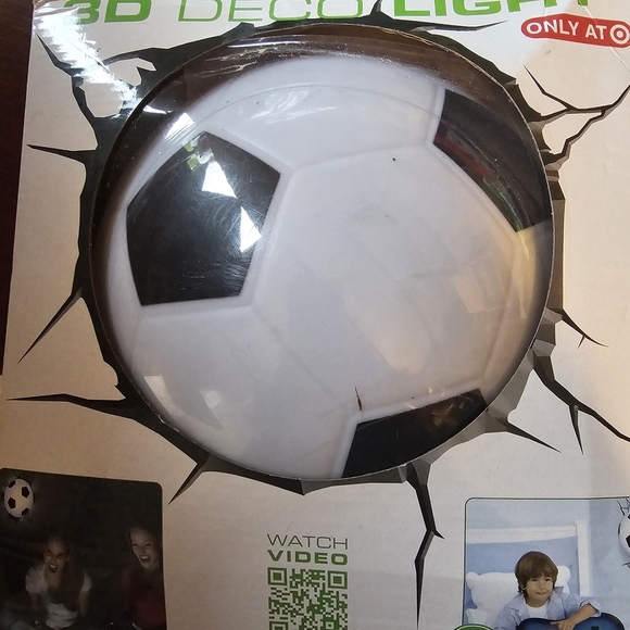 3D Deco Light Soccer Ball NEW - Picture 1 of 5